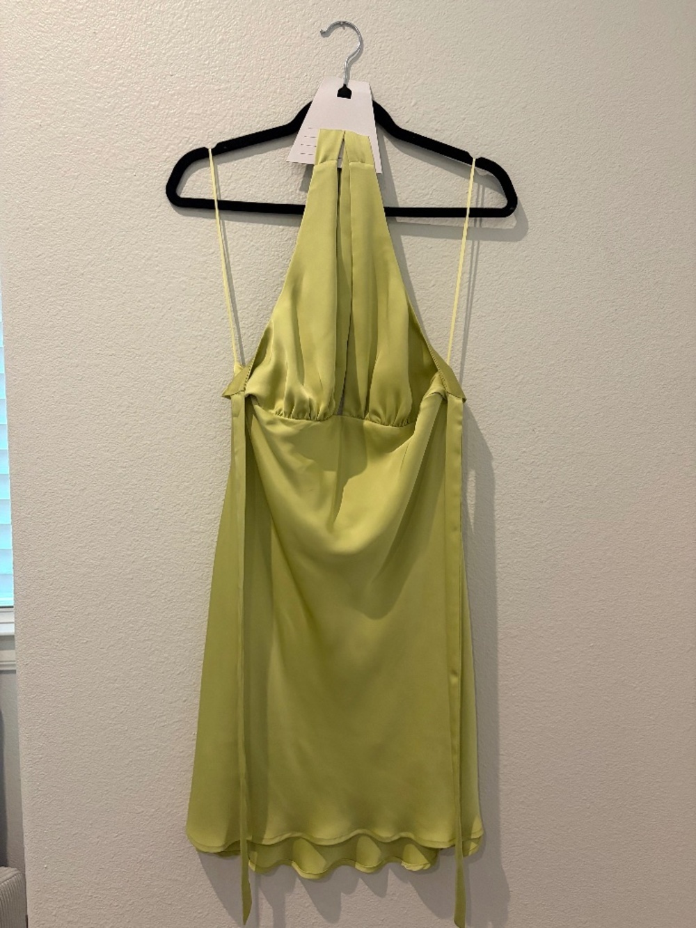 Meshki Halter Mini Dress - Apple